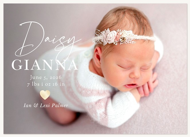 Big Script Baby Announcements