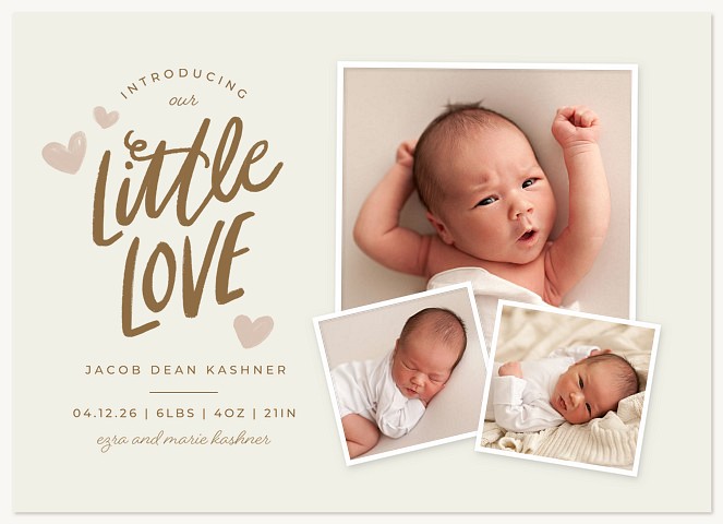 Little Love Baby Announcements