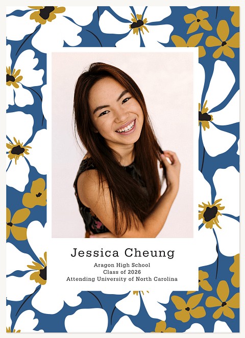 Modern Floral Graduation Cards