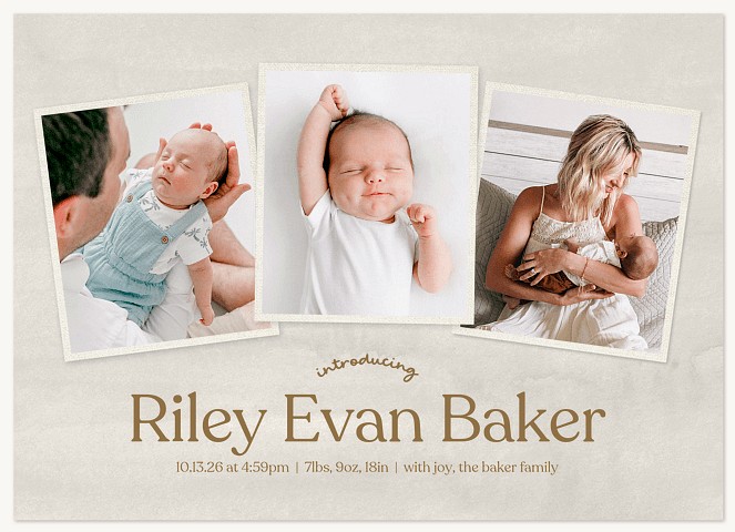 Little Snapshots Baby Announcements