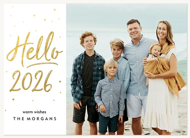 Marker Shine New Year's Cards