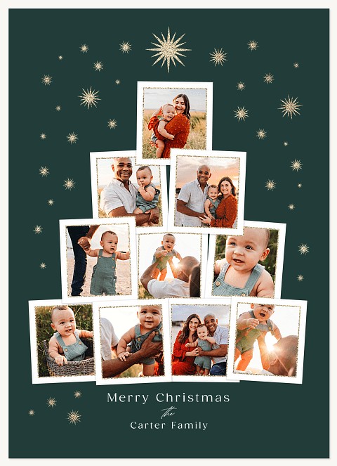 Celestial Tree Personalized Holiday Cards