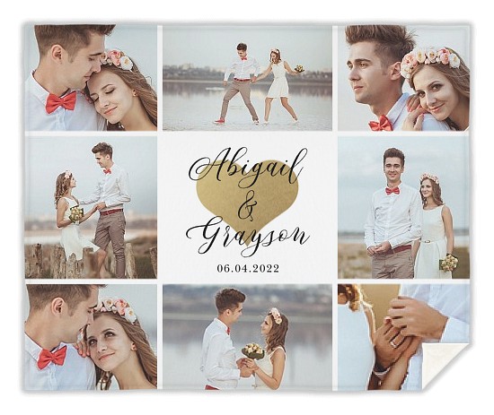 Heart of Gold Custom Blankets