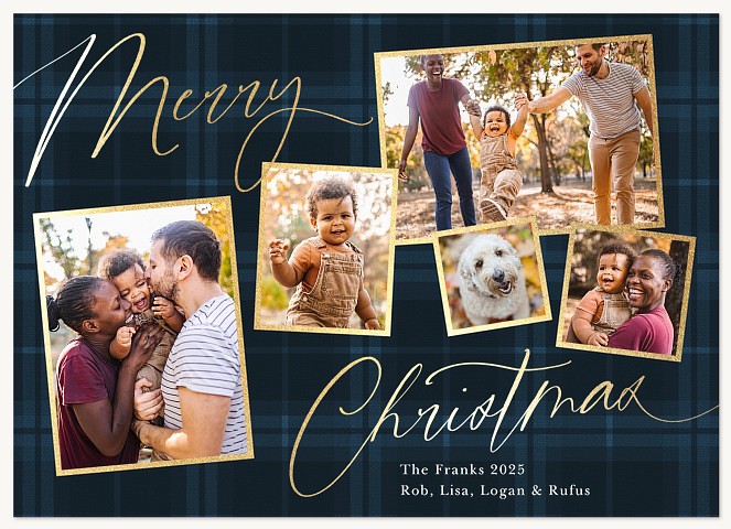 Scripted Sentiments Personalized Holiday Cards
