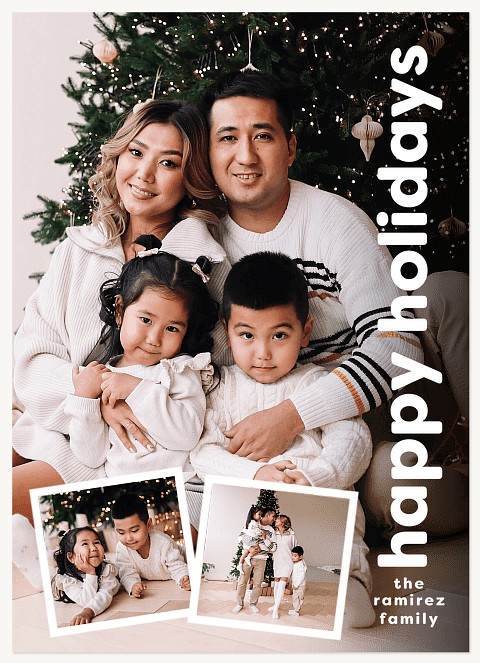 Modern Snaps Personalized Holiday Cards