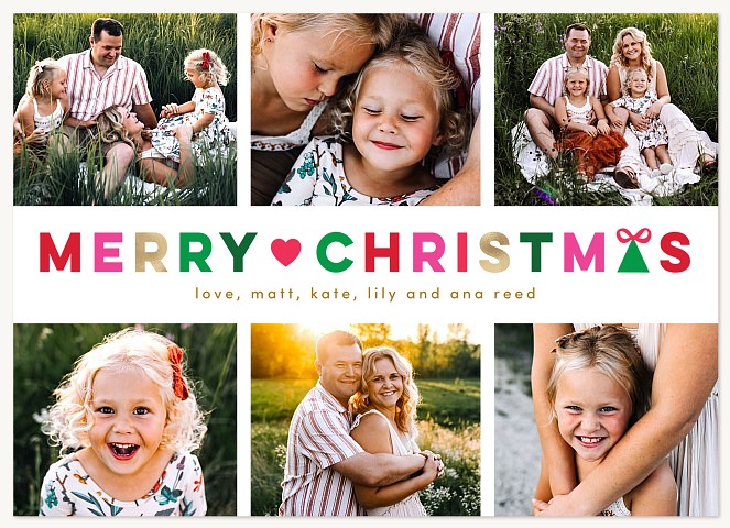 Colorful & Vibrant Personalized Holiday Cards