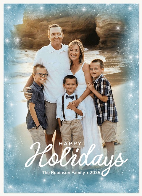 Frosted Way Personalized Holiday Cards