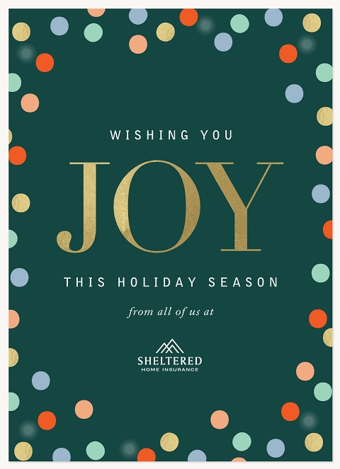 Festive Dots Business Holiday Cards