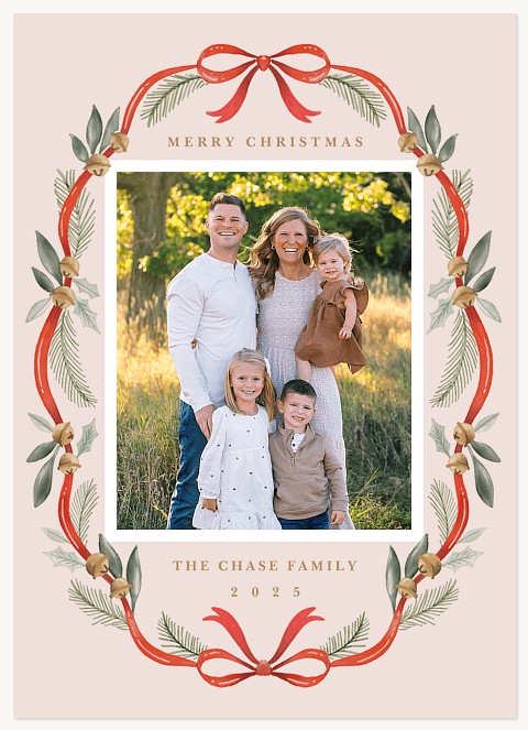 Bells & Bows Personalized Holiday Cards