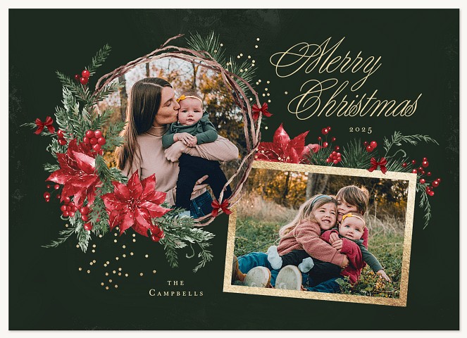 Festive Collage Personalized Holiday Cards