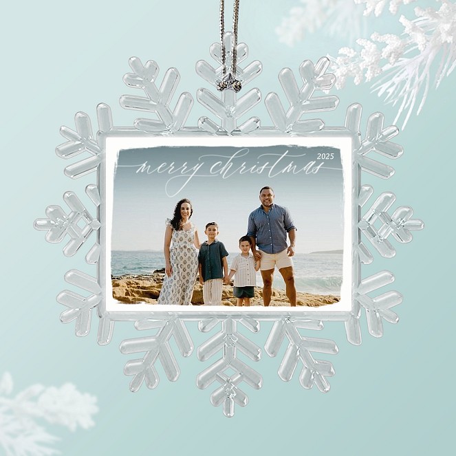 Scripted Line Personalized Ornaments