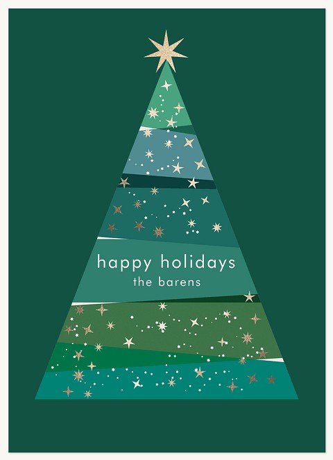 Holiday Tree Personalized Holiday Cards