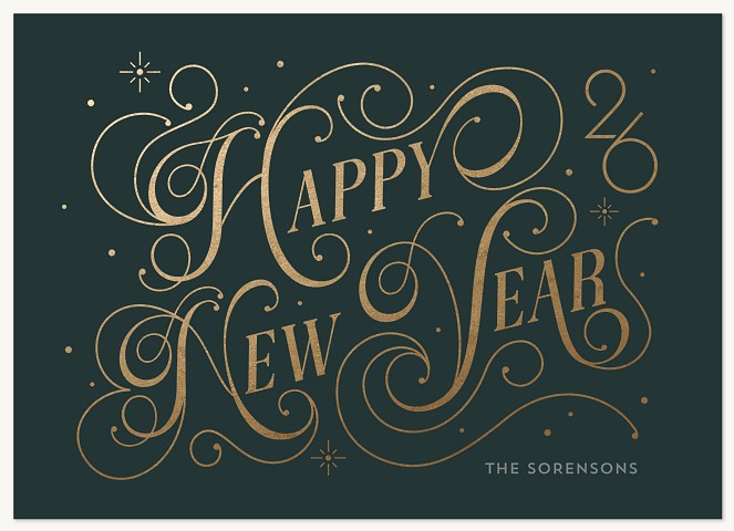 Fanciful Year Personalized Holiday Cards