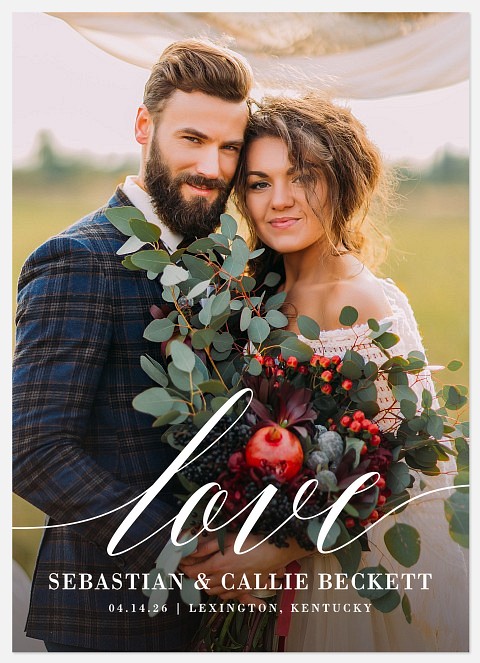 Infinite Love Wedding Announcements