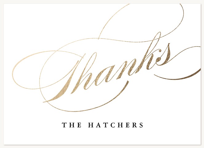 Simply Timeless Wedding Thank You Cards