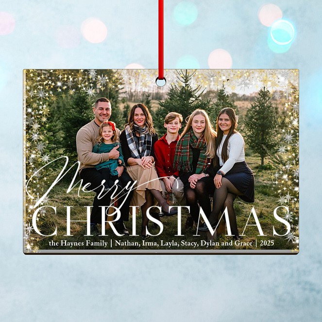 Silver & Gold Personalized Ornaments