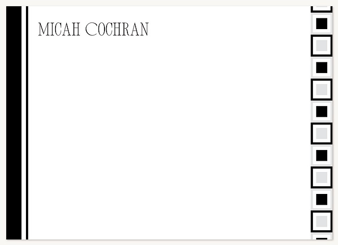 Graphic Border Stationery