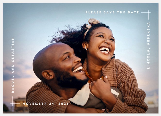 Angular Save the Date Photo Cards