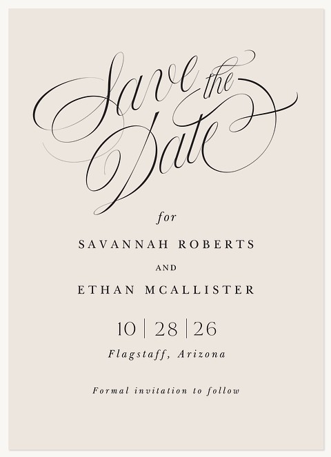 Graceful Union Save the Date Cards