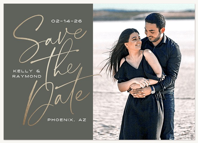 Scripted Big Save the Date Cards