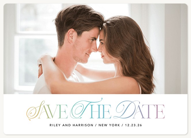 Opal Flourish Save the Date Magnets