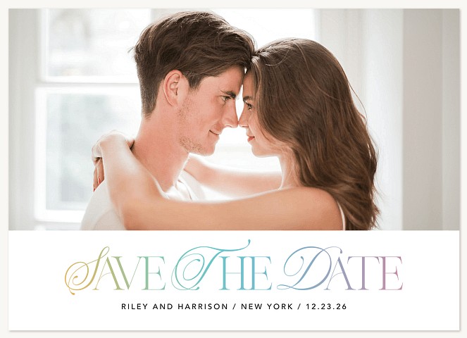 Opal Flourish Save the Date Cards