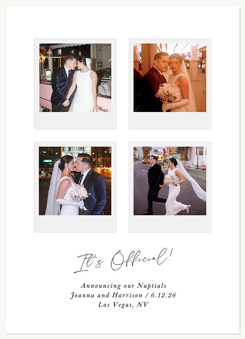 It's Official! Wedding Announcements