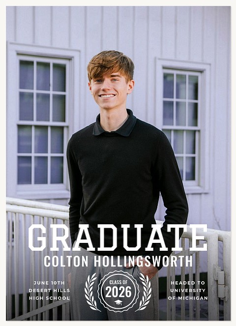 Laurel Seal Graduation Cards