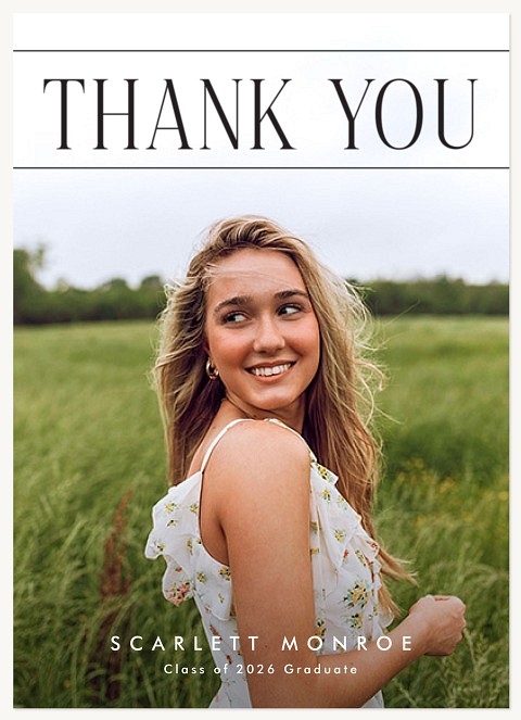 Headline Thanks Thank You Cards 