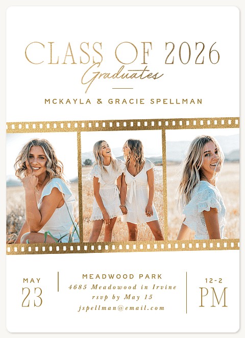 Snapshot Reel Graduation Cards