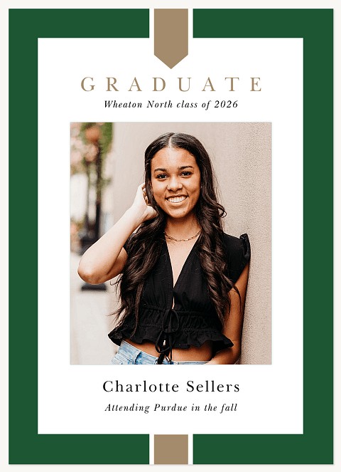 Golden Sash Graduation Cards