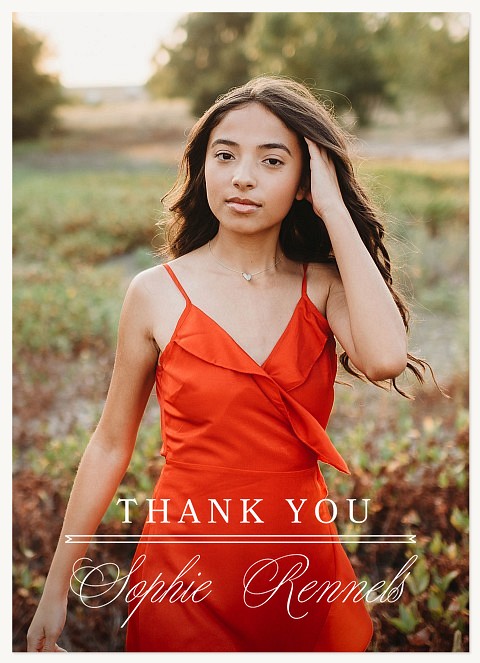 Ribbon Divider Thank You Cards 