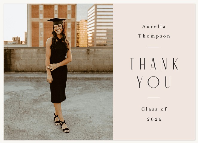 Simple Type Thanks Thank You Cards 