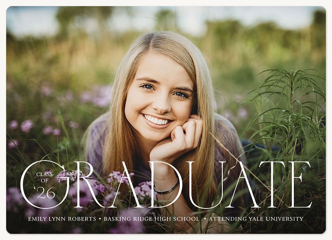 Typographic Graduate Graduation Cards
