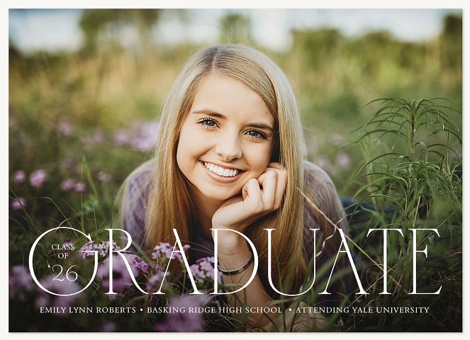 Typographic Graduate Graduation Cards