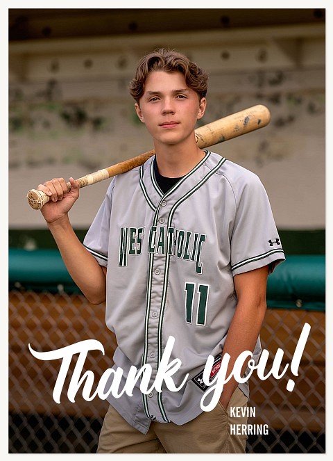 Vintage Pennant Thank You Cards 