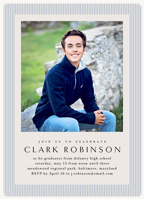 Honorable Stripes Graduation Cards