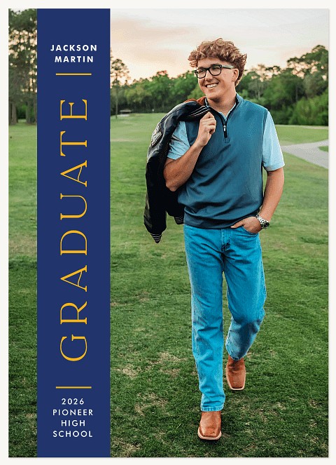 Sporty Banner Graduation Cards