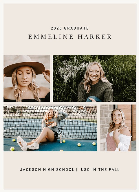 Minimalist Gallery Graduation Cards