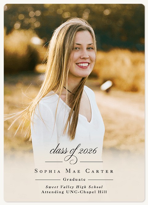 Gentle Simplicity Graduation Cards