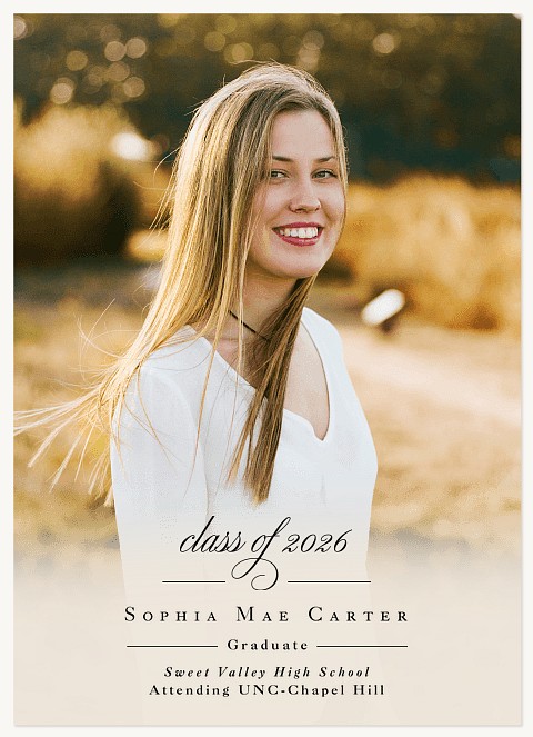 Gentle Simplicity Graduation Cards