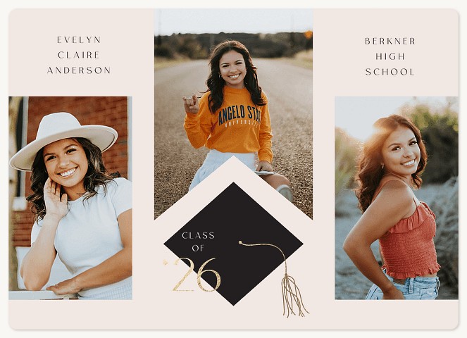 Golden Tassel Series Graduation Cards