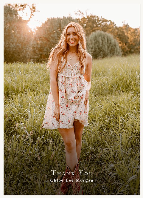 Simple Classic Thank You Cards 