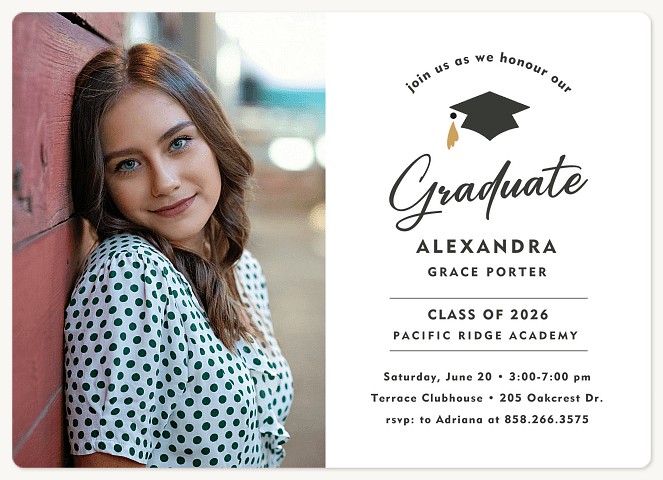 Classic Prestige Graduation Invitations