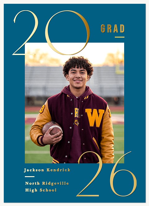Bold, Big Year Graduation Cards