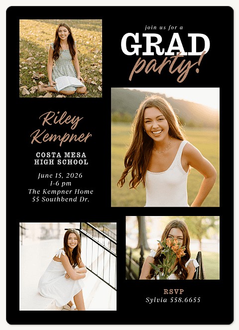 Shimmering Celebration Graduation Cards