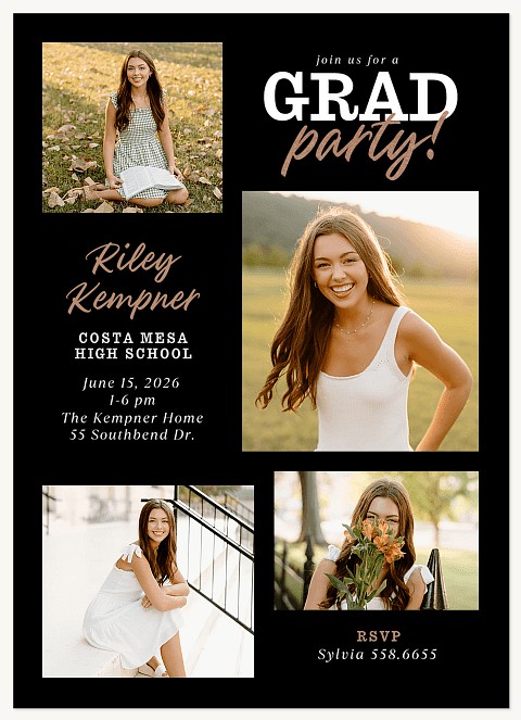 Shimmering Celebration Graduation Cards