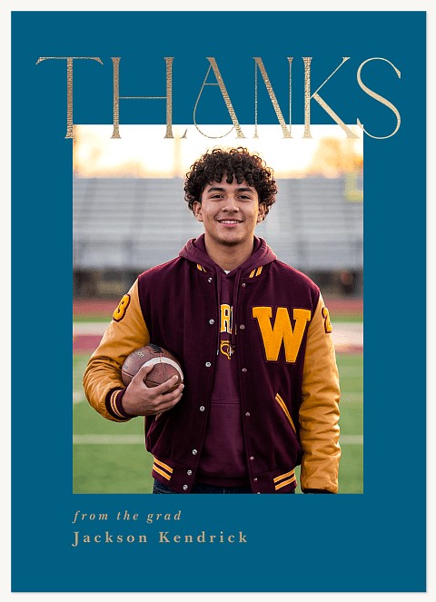 Big, Bold Thanks Thank You Cards 