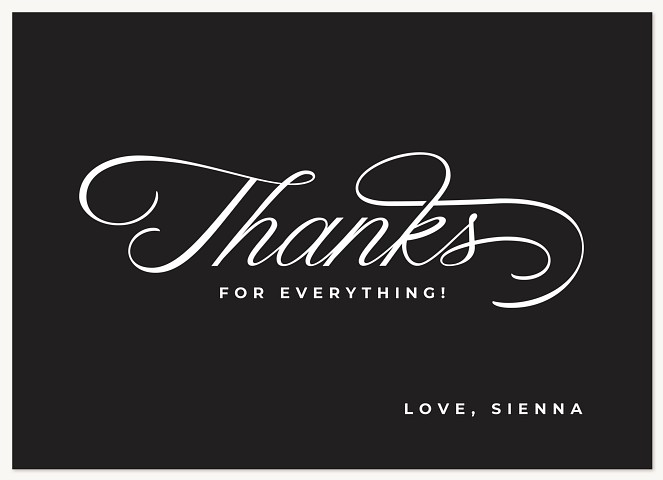 Thanks For Everything Thank You Cards 