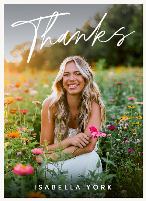 Milestone Announcement Thanks Thank You Cards 